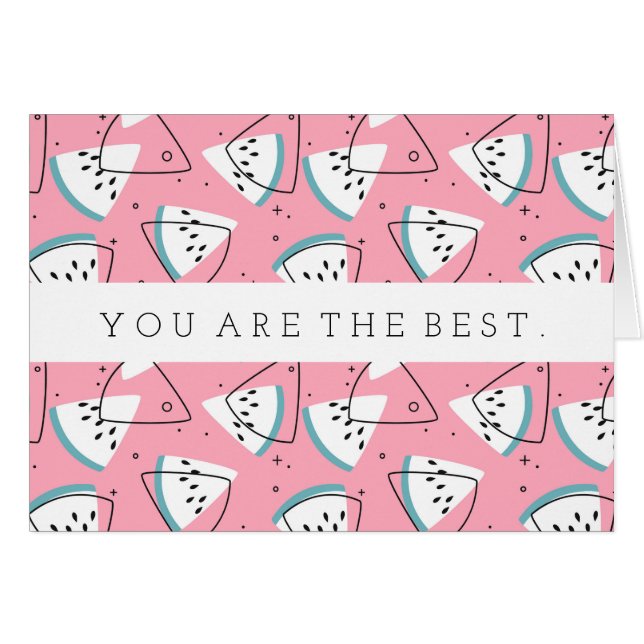 Colourful Watercolor Watermelons (Front Horizontal)