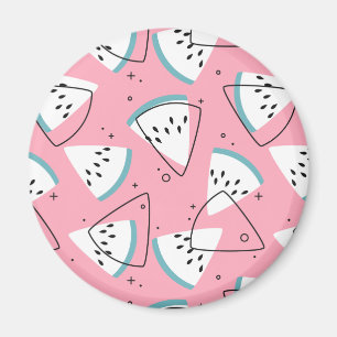 Colourful Watercolor Watermelons Magnet