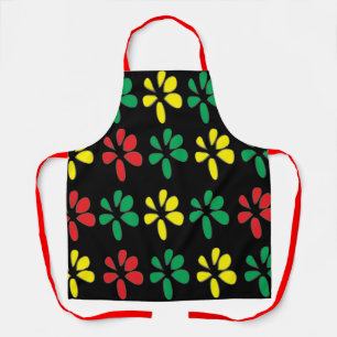 Colourful Watercolor Wildflower Floral Apron