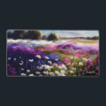 Colourful Watercolor Wildflowers Personalised Name Desk Mat<br><div class="desc">Colourful Watercolor Wildflowers Personalised Name Desk Mat features a field of watercolor wildflowers in white, pink and purple with your personalised name in modern rwhite calligraphy script typography. Perfect as a gift for family and friends for birthday, Christmas, holidays, Mother's Day, sister, wife, partner, best friends, work colleagues and more....</div>