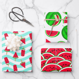 Colourful Watermelon Wrapping Paper Sheets