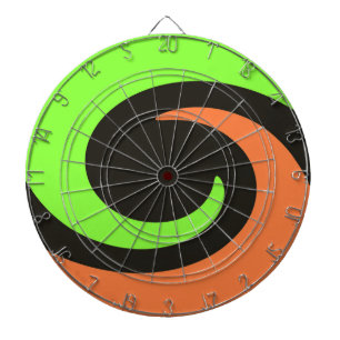 colourful wave dartboard