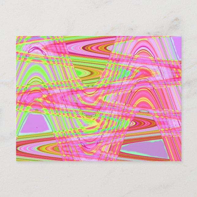 colourful wave postcard (Front)