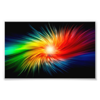 Colourful Waves 25.4cm x 20.32cm- Photo Paper Print