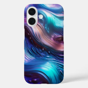 Colourful Waves iPhone 16 Case