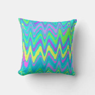 Colourful Waves Cushion