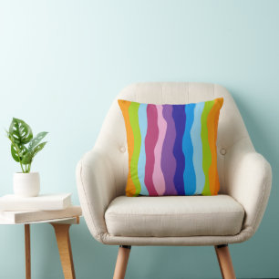Colourful Waves Cushion