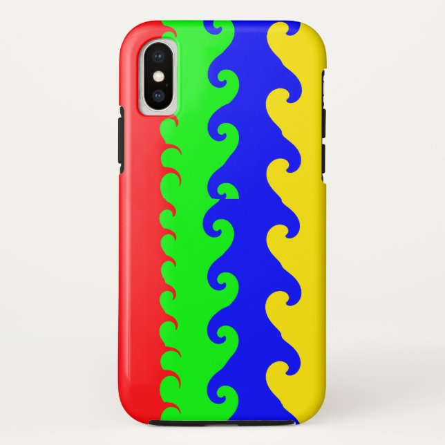 Colourful Waves iPhone / iPad case (Back)