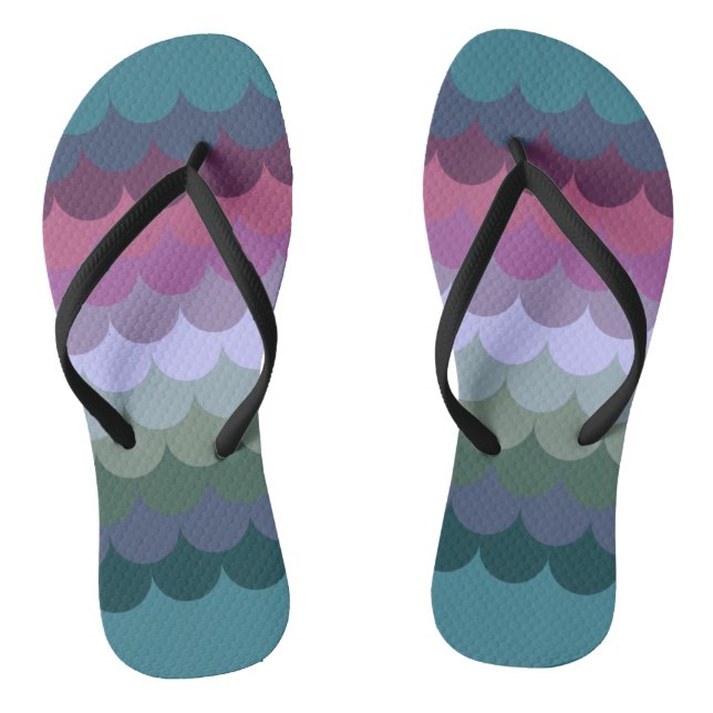 Colourful Waves Jandals (Footbed)