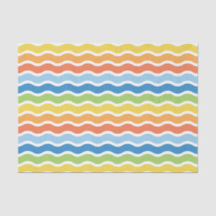 Colourful Waves Pattern Tissue Paper