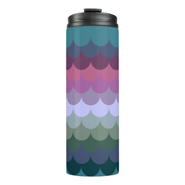 Colourful Waves Thermal Tumbler (Front)