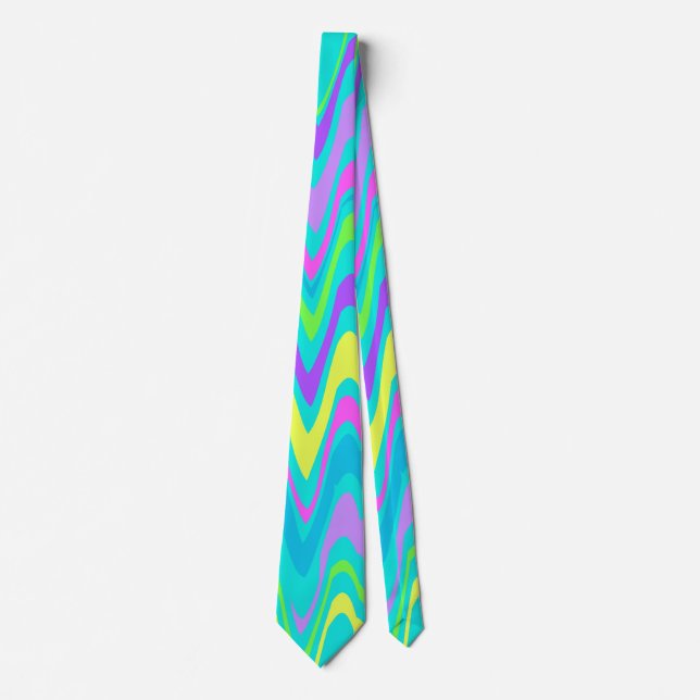 Colourful Waves Tie (Front)