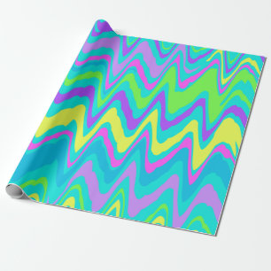 Colourful Waves Wrapping Paper