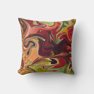 Colourful Wavy pattern  Cushion