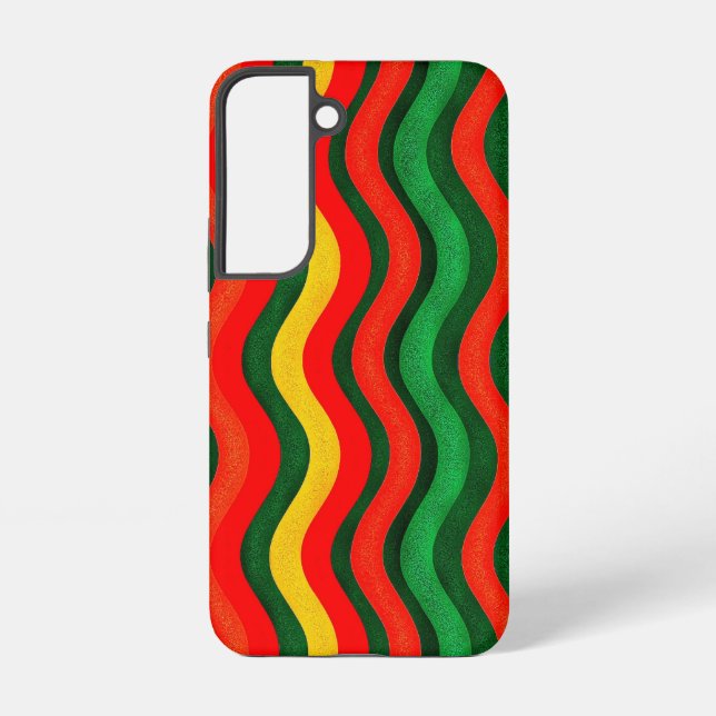 Colourful Wavy Pattern  Samsung Galaxy S22 Case (Back)