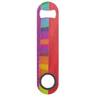 colourful wavy stripes - rectangle