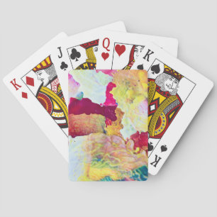 Colourful Wax Background Playing Cards