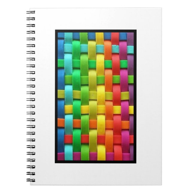 Colourful Weave Photo Notebook (Front)