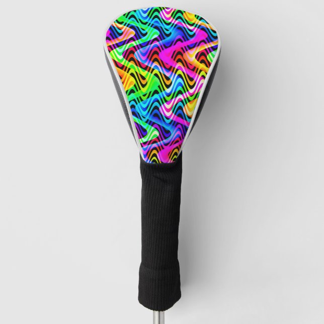 colourful weaves golf head cover (Front)