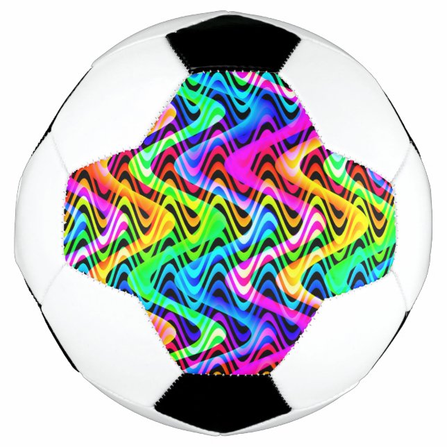 colourful weaves soccer ball (Front)
