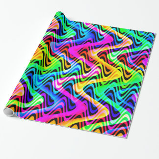 colourful weaves wrapping paper