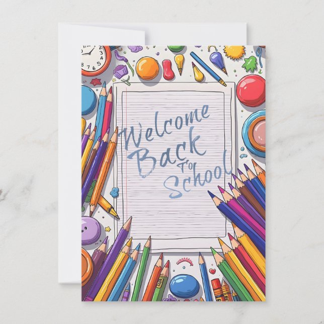 Colourful Welcome Back to School Design (Front)