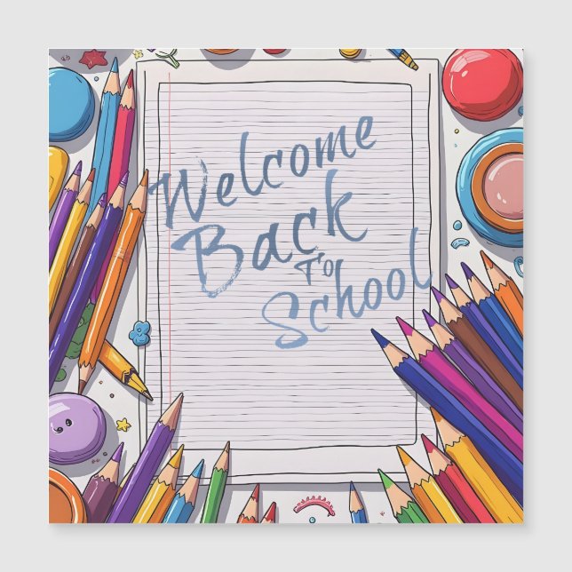 Colourful Welcome Back to School Design (Front)