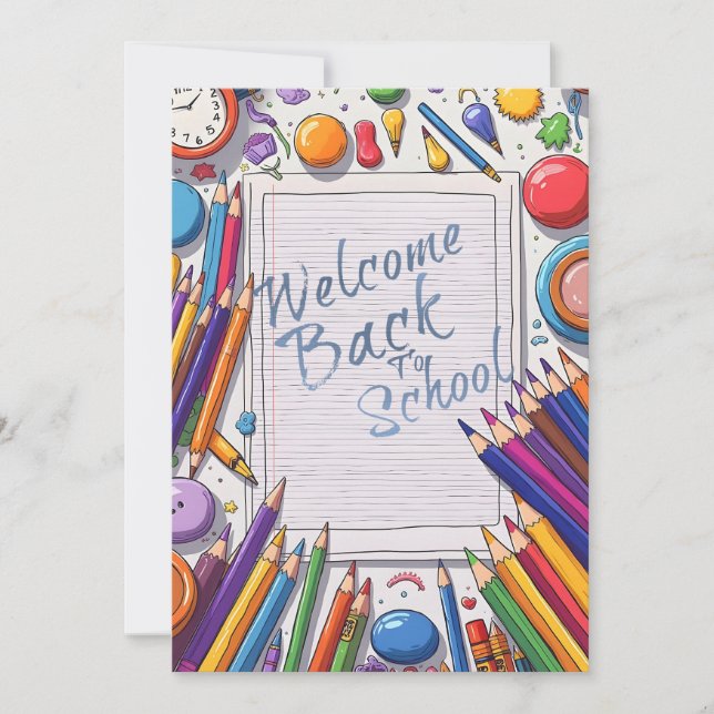 Colourful Welcome Back to School Design (Front)