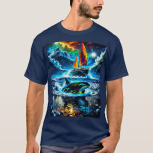 Colourful Whale Watching T-Shirt