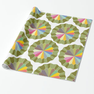 colourful wheel wrapping paper