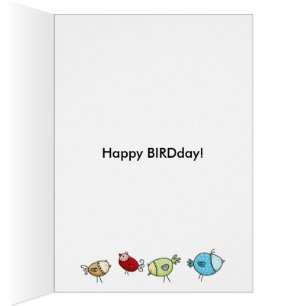 Colourful Whimsical Birds- Customisable