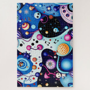 Colourful Whimsical Creatures Puzzle - Fun Fantasy