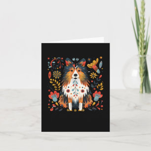 Colourful Whimsical Illustration Of A Dog Surround Card