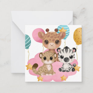 Colourful Whimsical Modern Happy Birthday Card