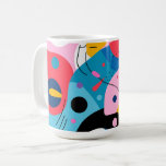 Colourful whimsical shapes modern geometric coffee mug<br><div class="desc">Colourful different whimsical shapes,  modern geometric composition. Funn cheerful design.</div>