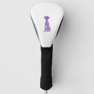 Colourful Whippet Golf Head Cover