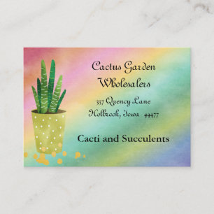 Colourful Wholesale Cacti Business Card