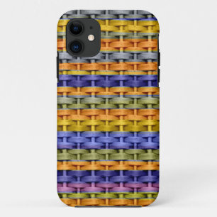 Colourful wicker retro art graphic design Case-Mate iPhone case