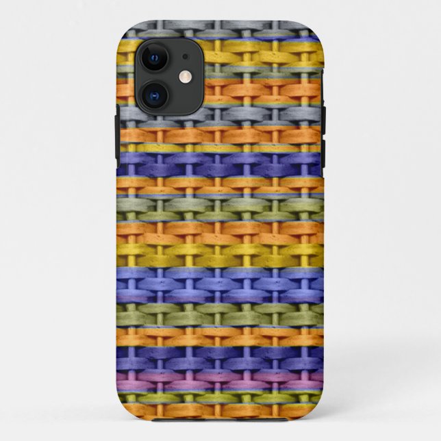 Colourful wicker retro art graphic design Case-Mate iPhone case (Back)