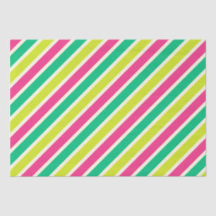 Colourful Wide Stripes Modern Maximalist Christmas Tissue Paper