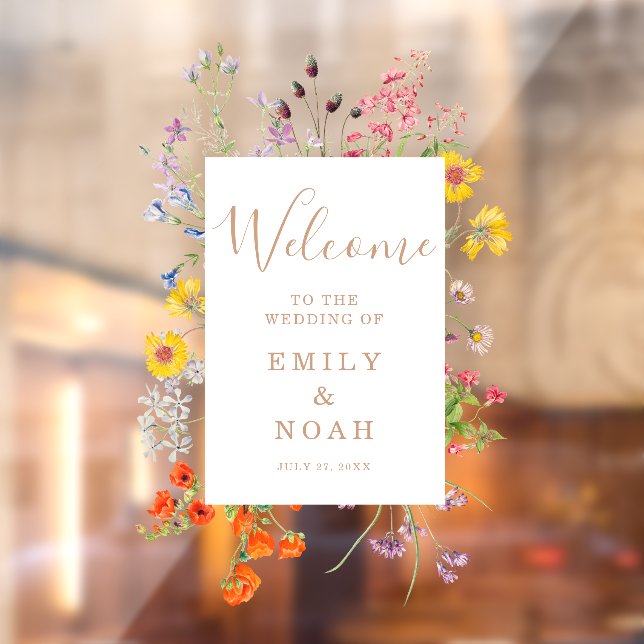 Colourful Wild Flower Country Wedding Welcome (Sheet 2)