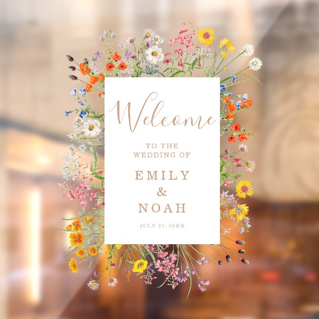 Colourful Wild Flower Country Wedding Welcome (Sheet 2)