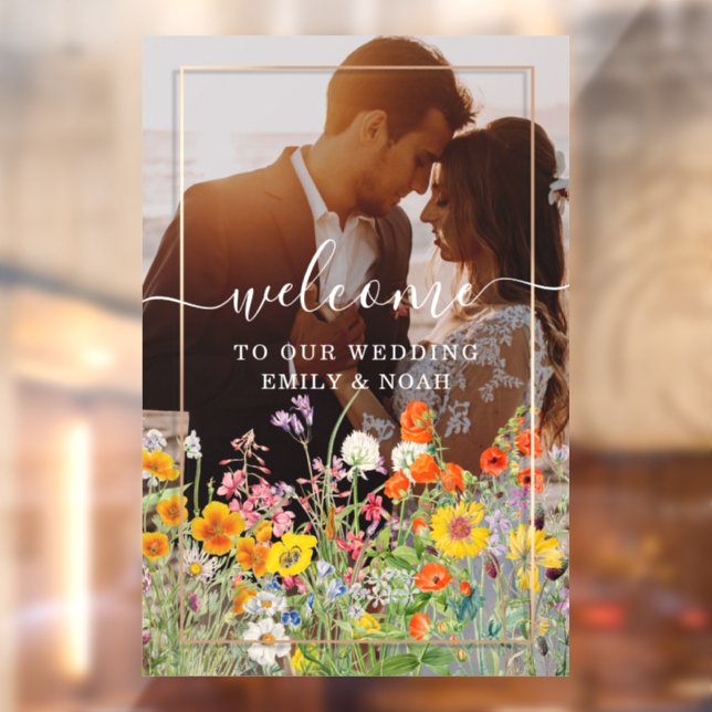 Colourful Wild Flower Country Wedding Welcome Phot (Sheet 2)