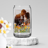 Colourful Wild Flower Country Wedding Welcome Phot