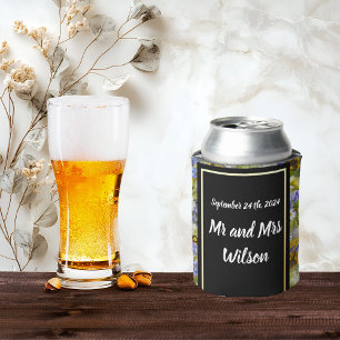 Colourful Wild Flowers Wedding Can Cooler