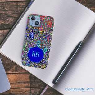 Colourful Wild Geometric Watercolor Art iPhone 14 Case