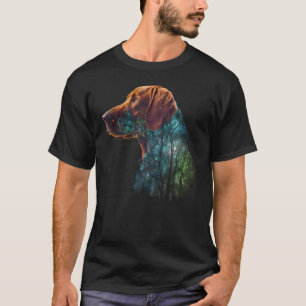 Colourful Wilderness Nature Vizsla Reflection T-Shirt