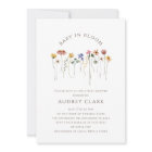 Colourful Wildflower Baby in Bloom Baby Shower