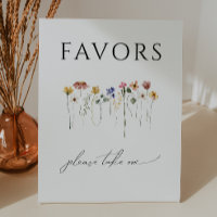 Colourful Wildflower Baby Shower Favours