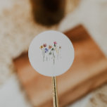 Colourful Wildflower | Beige Envelope Seals<br><div class="desc">These colourful wildflower | beige envelope seals are perfect for your simple, whimsical boho rainbow summer wedding. The bright, enchanted pink, yellow, orange, and gold colour florals give this product the feel of a minimalist elegant vintage hippie spring garden. The modern design is artsy and delicate, portraying a classic earthy...</div>
